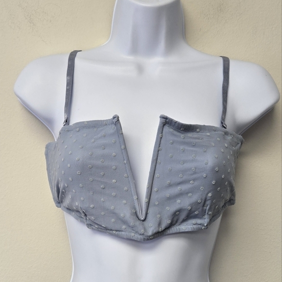 Free People Sierra Bandeau Bra The Rain blue L - Picture 5 of 16